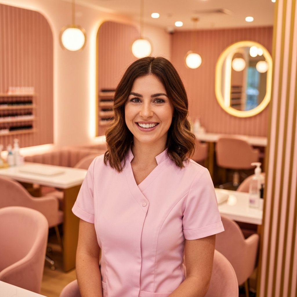 Friendly nail technician at Ravishing Nails and Beauty in Mirrabooka